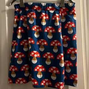 Multi Mushroom print skirt